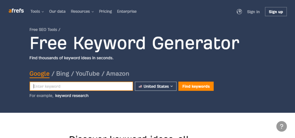 Ahrefs Site Explorer